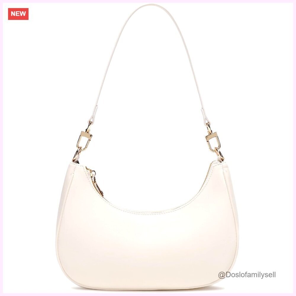Lightweight Hobo Shoulder Bag with Zipper Pocket for Daily Use